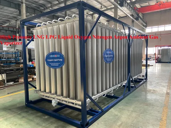 Industrial LNG Lin Lox Lar Gas Gas Cylinder Filling Station Pump LNG Ambient Air Vaporizer